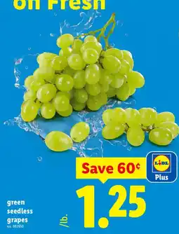 Lidl Lidl green seedless grapes offer
