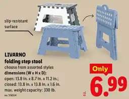 Lidl Livarno folding step stool offer
