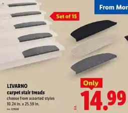 Lidl Livarno carpet stair treads offer