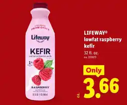 Lidl Lifeway lowfat raspberry kefir offer