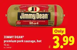 Lidl Jimmy Dean premium pork sausage, hot offer