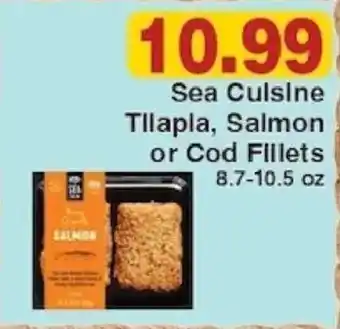 Piggly Wiggly Sea Cuisine Tilapia, Salmon or Cod Fillets offer