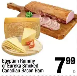 Super King Markets Egyptian Rummy or Eureka Smoked Canadian Bacon Ham offer
