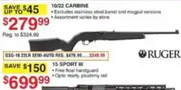 Dunham's Sports Ruger 10/22 Carbine offer
