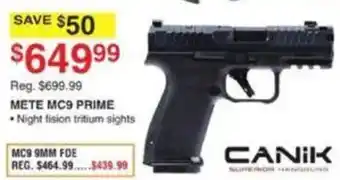 Dunham's Sports Canik Mete Mc9 Prime offer