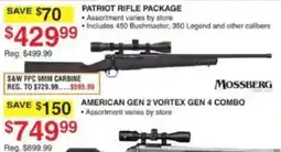 Dunham's Sports Mossberg patriot rifle package offer