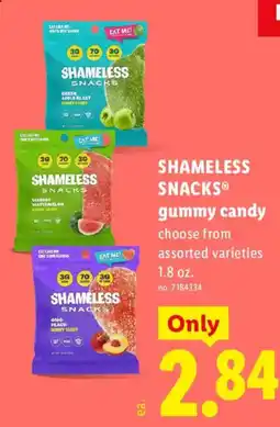 Lidl Shameless Snacks gummy candy offer