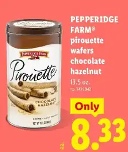 Lidl Pepperidge Farm pirouette wafers chocolate hazelnut offer