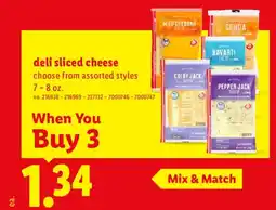 Lidl Deli Sliced Cheese offer