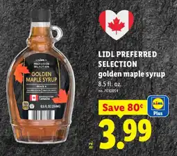 Lidl Lidl preferred selection golden maple syrup offer