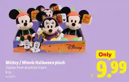 Lidl Disney Mickey / Minnie Halloween plush offer