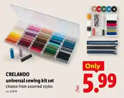 Lidl Crelando universal sewing kit set offer