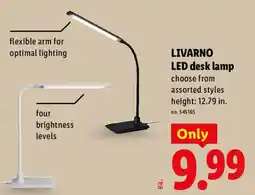 Lidl Livarno led desk lamp offer