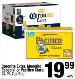 Super King Markets Coronita Extra, Modelito Especial or Pacifico Clara offer