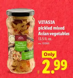 Lidl Vitasia pickled mixed asian vegetables offer
