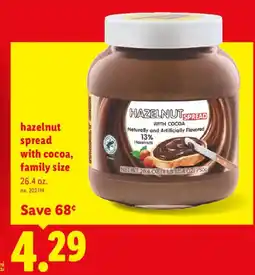 Lidl Hazelnut spread with cocoa offer