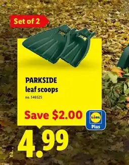 Lidl Parkside leaf scoops offer