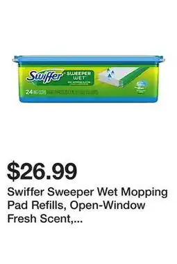 Office Depot Swiffer Sweeper Wet Mopping Pad Refills, Open-Window Fresh Scent, 24 Count offer