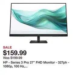 Office Depot HP - Series 3 Pro 27 FHD Monitor - 327ph - 1080p, 100 Hz, Speakers, VGA offer