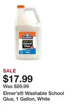 Office Depot Elmer's Washable School Glue, 1 Gallon, White offer