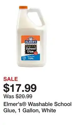 Office Depot Elmer's Washable School Glue, 1 Gallon, White offer