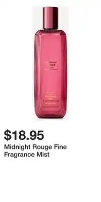 Bath & Body Works Midnight Rouge Fine Fragrance Mist offer