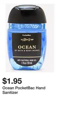 Bath & Body Works Ocean PocketBac Hand Sanitizer offer