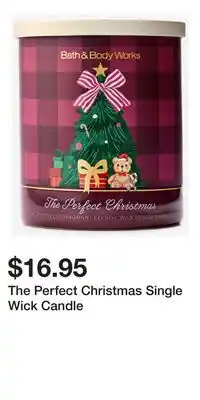 Bath & Body Works The Perfect Christmas Single Wick Candle offer
