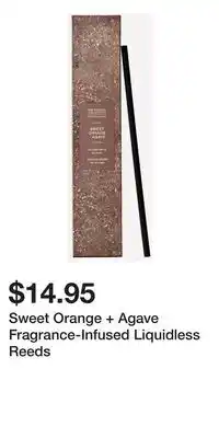 Bath & Body Works Sweet Orange + Agave Fragrance-Infused Liquidless Reeds offer