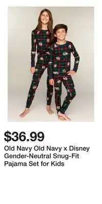 Old Navy Old Navy Old Navy x Disney Gender-Neutral Snug-Fit Pajama Set for Kids offer