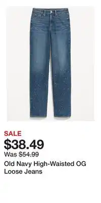 Old Navy Old Navy High-Waisted OG Loose Jeans offer
