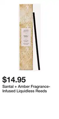 Bath & Body Works Santal + Amber Fragrance-Infused Liquidless Reeds offer