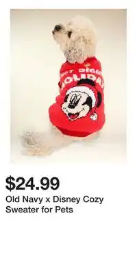 Old Navy Old Navy x Disney Cozy Sweater for Pets offer