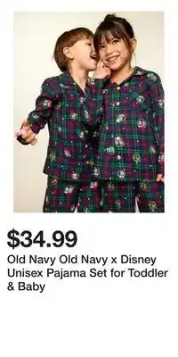 Old Navy Old Navy Old Navy x Disney Unisex Pajama Set for Toddler & Baby offer