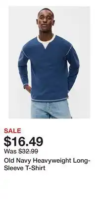 Old Navy Old Navy Heavyweight Long-Sleeve T-Shirt offer