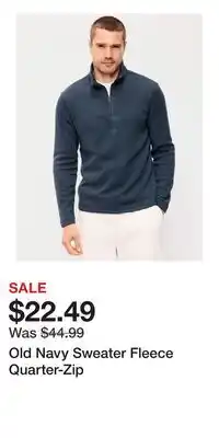 Old Navy Old Navy Sweater Fleece Quarter-Zip offer
