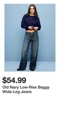 Old Navy Old Navy Low-Rise Baggy Wide-Leg Jeans offer