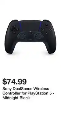 Game Stop Sony DualSense Wireless Controller for PlayStation 5 - Midnight Black offer