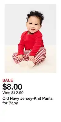 Old Navy Old Navy Jersey-Knit Pants for Baby offer