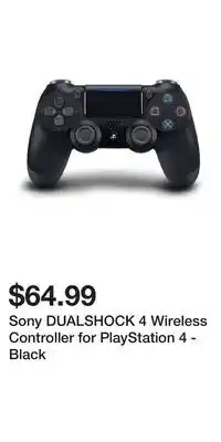Game Stop Sony DUALSHOCK 4 Wireless Controller for PlayStation 4 - Black offer
