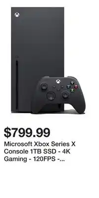 Game Stop Microsoft Xbox Series X Console 1TB SSD - 4K Gaming - 120FPS - Carbon Black offer
