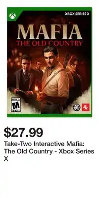 Game Stop Take-Two Interactive Mafia: The Old Country - Xbox Series X offer