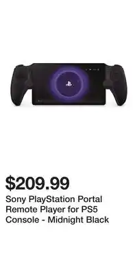 Game Stop Sony PlayStation Portal Remote Player for PS5 Console - Midnight Black offer