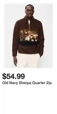 Old Navy Old Navy Sherpa Quarter Zip offer