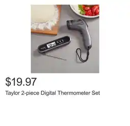 Costco Taylor 2-piece Digital Thermometer Set offer
