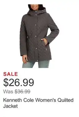 Costco Kenneth Cole Women's Quilted Jacket offer