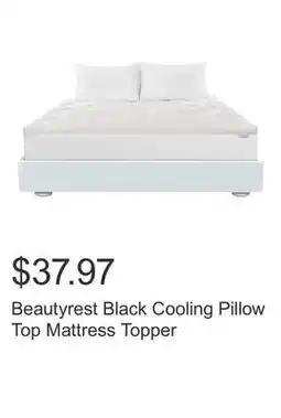 Costco Beautyrest Black Cooling Pillow Top Mattress Topper offer