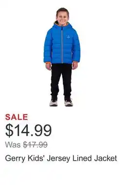 Costco Gerry Kids' Jersey Lined Jacket offer