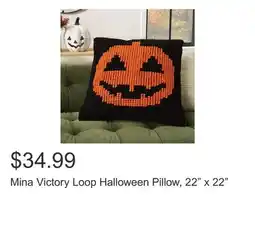 Costco Mina Victory Loop Halloween Pillow, 22 x 22 offer
