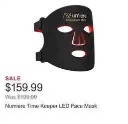 Costco Numiere Time Keeper LED Face Mask offer